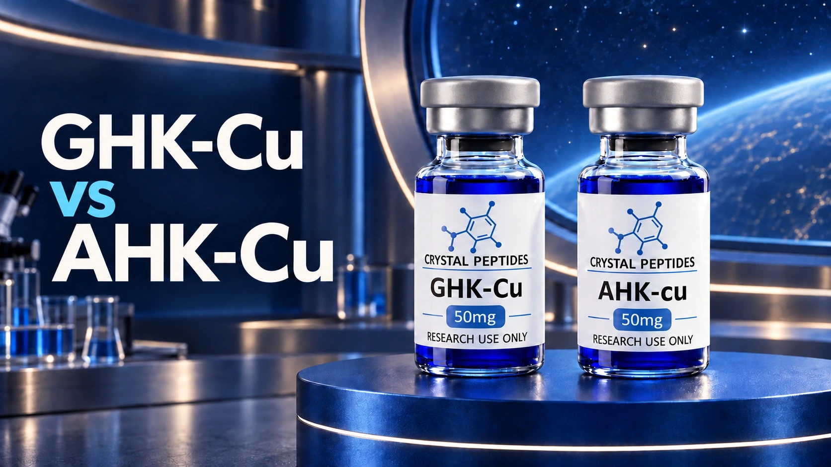 GHK-Cu e AHK-Cu: o que muda quando se altera um aminoácido?