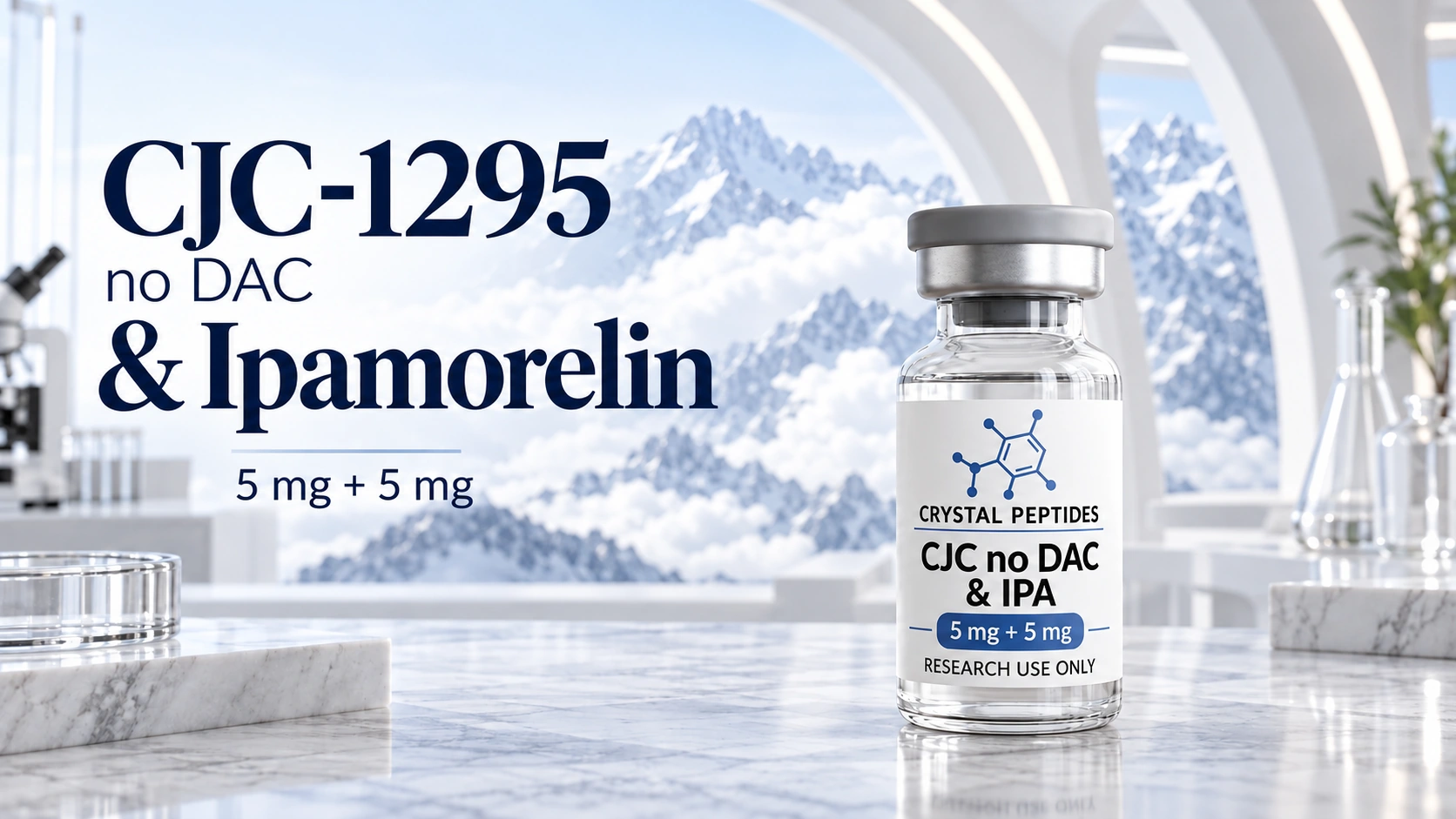 CJC-1295 e Ipamorelin: duas vias, não uma combinação comprovada