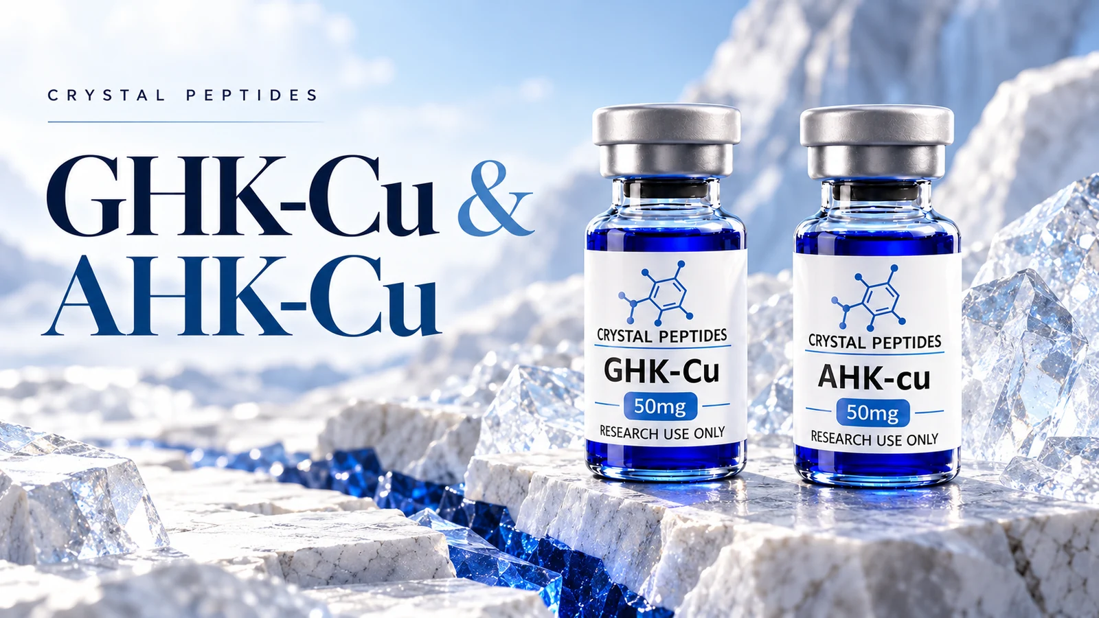 GHK-Cu e AHK-Cu: o que muda quando se altera um aminoácido?